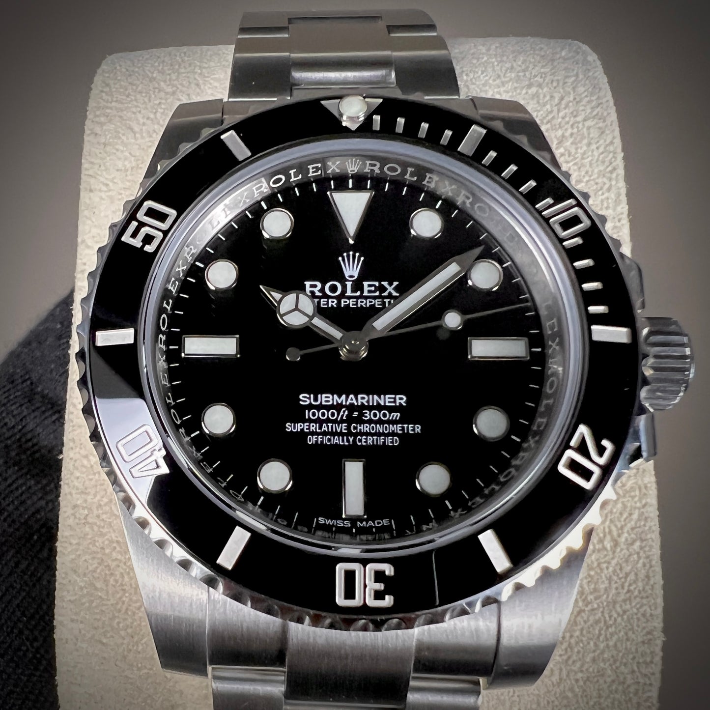 Rolex Submariner No Date Black Ceramic 114060- 40mm- Discontinued by Rolex