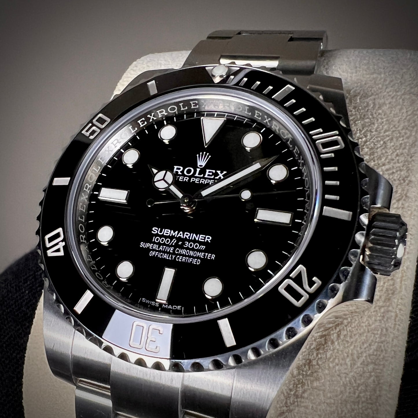 Rolex Submariner No Date Black Ceramic 114060- 40mm- Discontinued by Rolex