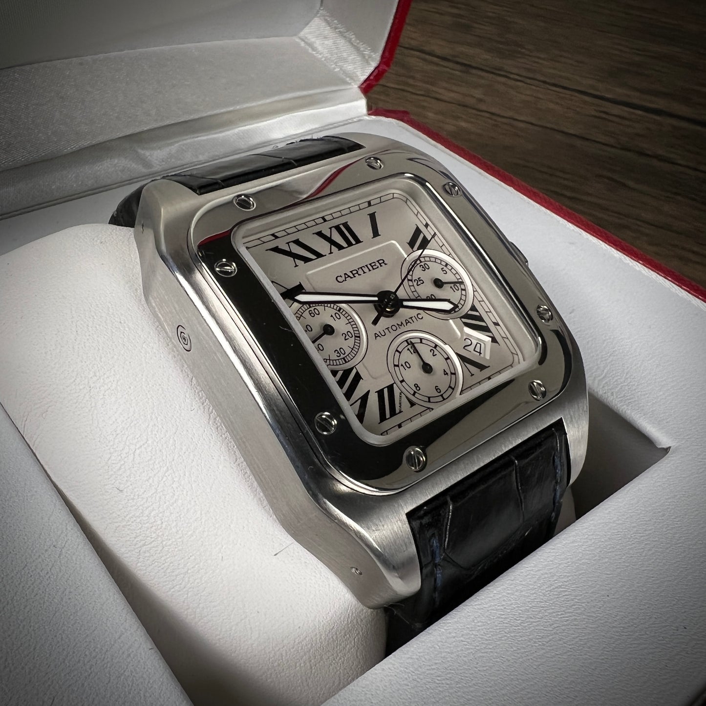 Cartier Santos 100 XL Chronograph 2740 / W20090X8