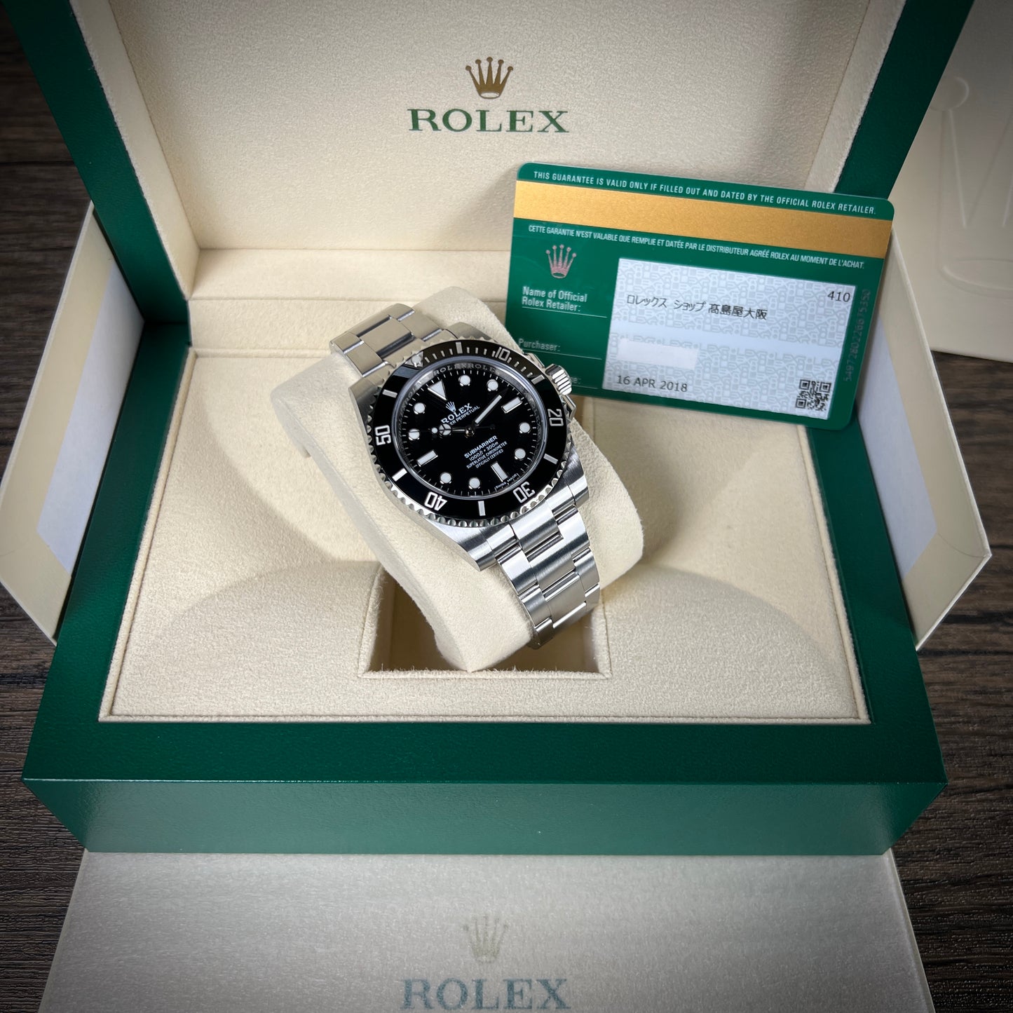 Rolex Submariner No Date Black Ceramic 114060- 40mm- Discontinued by Rolex