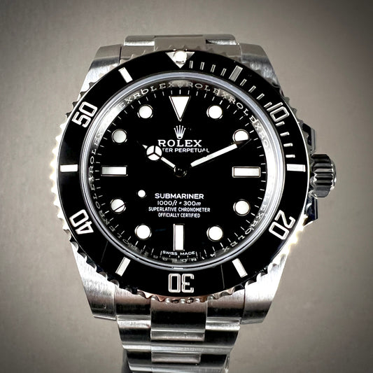 Rolex Submariner No Date Black Ceramic 114060- 40mm- Discontinued by Rolex